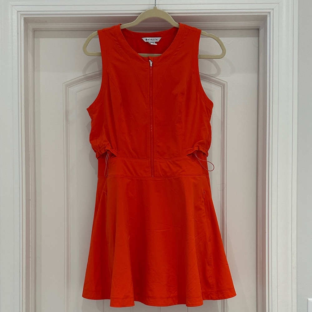 Athleta Women's Midi Dress - Vibrant Red